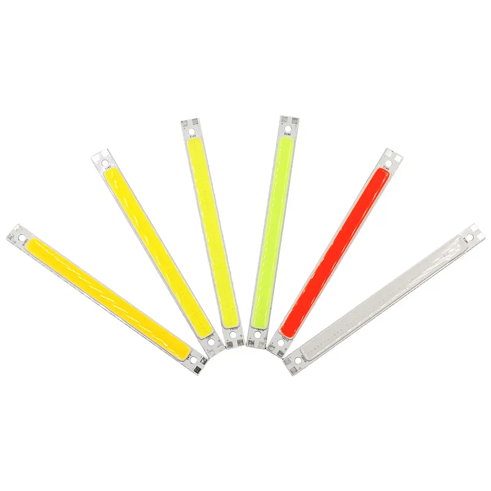 50pcs Wholesale 120x10mm 12V 10W LED COB Chip Strip Light Bar White Blue Green Red Lighting Color for Car Lights DIY LED Lamps
50pcs Wholesale 120x10mm 12V 10W LED COB Chip Strip Light Bar White Blue Green Red Lighting Color for Car Lights DIY LED Lamps