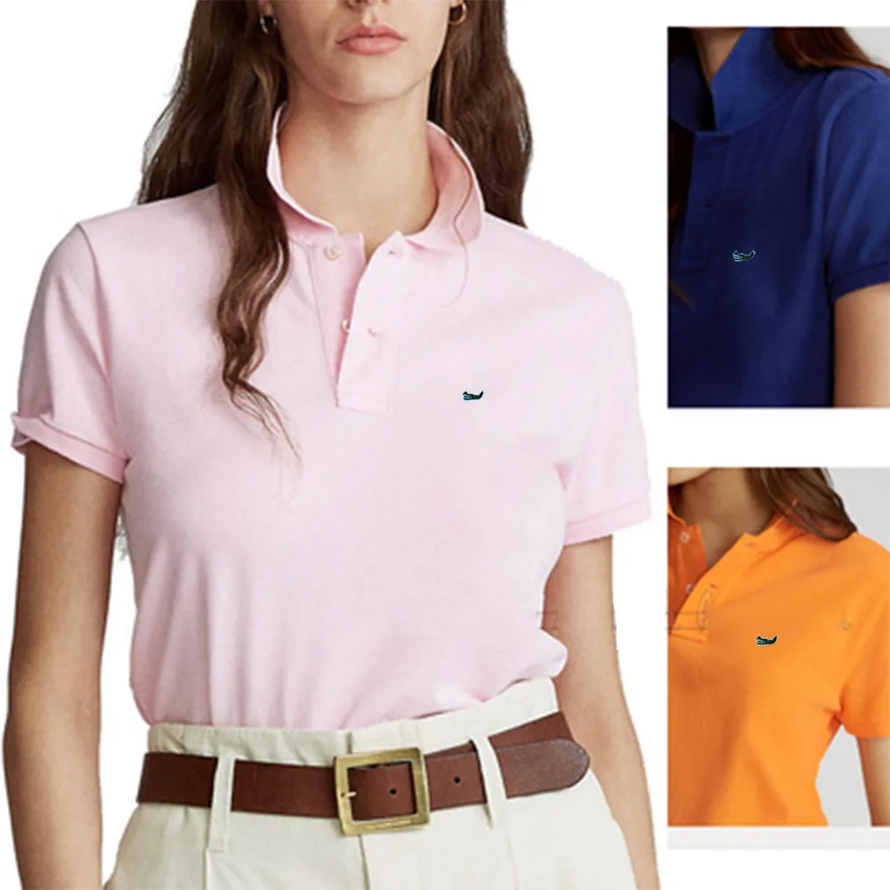 High Quality New Womens Short Sleeve Polos Shirts Casual-Design Brand Cotton Polos Fashion Summer Sportswear Fish Logo Tops
High Quality New Womens Short Sleeve Polos Shirts Casual-Design Brand Cotton Polos Fashion Summer Sportswear Fish Logo Tops