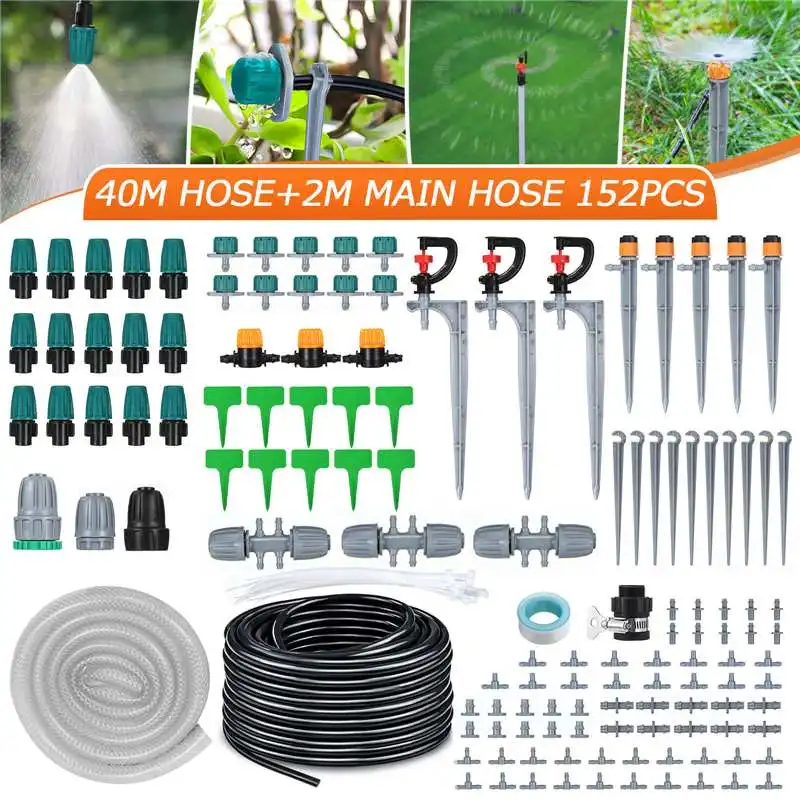 40M 138pcs Automatic Watering Timer Irrigation Systems Greenhouse Plant Kit Garden Timer Irrigation System Intelligent Care
40M 138pcs Automatic Watering Timer Irrigation Systems Greenhouse Plant Kit Garden Timer Irrigation System Intelligent Care