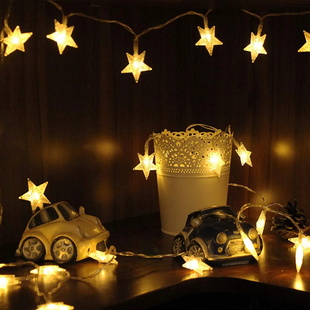 6M 40 LED Star Light String Twinkle Garlands 220V EU Christmas Lamp Home Holiday Party Wedding Decorative Fairy Lights
6M 40 LED Star Light String Twinkle Garlands 220V EU Christmas Lamp Home Holiday Party Wedding Decorative Fairy Lights