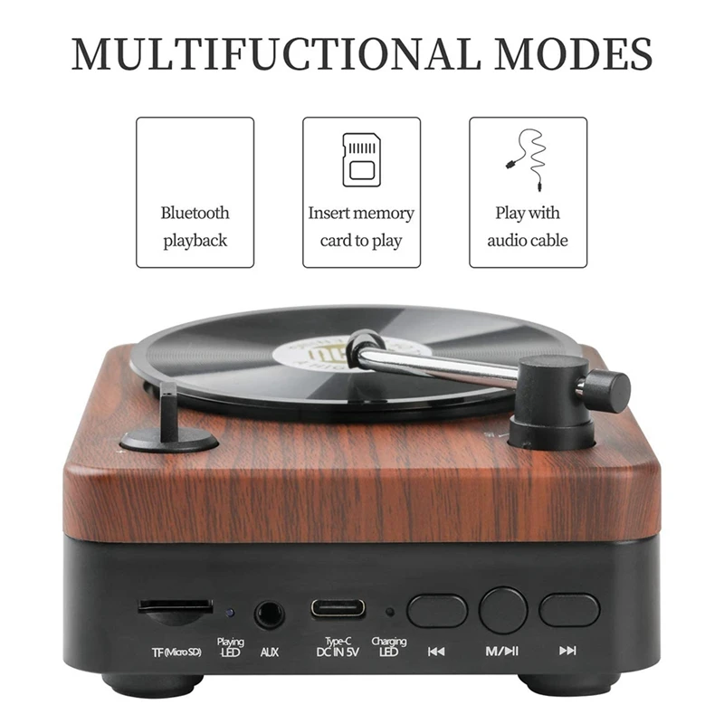 Retro Bluetooth Speaker,Record Player Style, HD Stereo Sound, Wireless Portable Sound Music Speaker for Home
Retro Bluetooth Speaker,Record Player Style, HD Stereo Sound, Wireless Portable Sound Music Speaker for Home