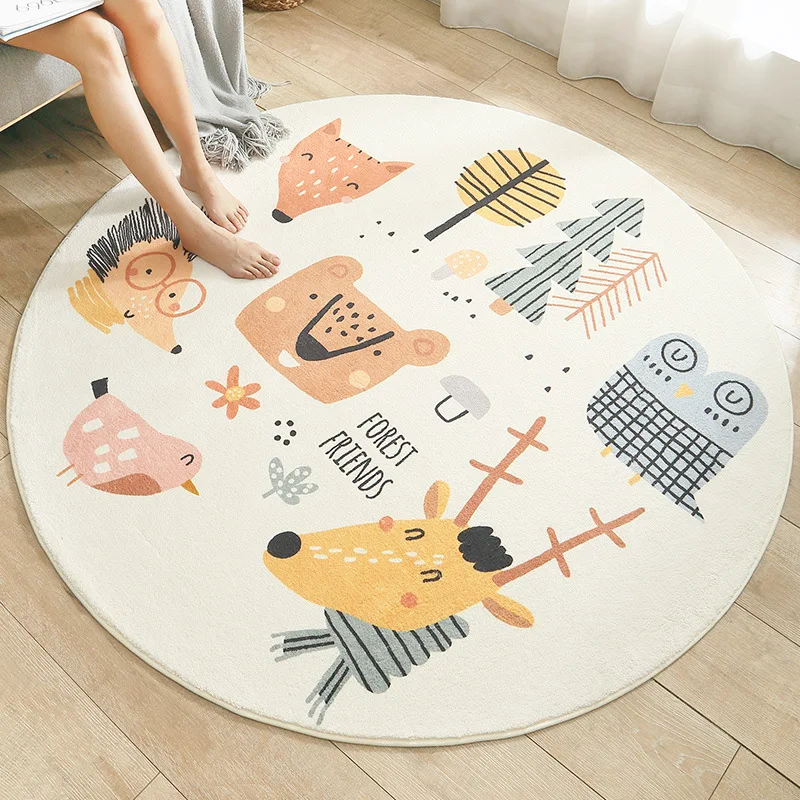 Cartoon Round Lambskin Fluff Carpets for Home Living Room Animal Pattern Thicken Area Rugs Sofa Bedroom Bedside Carpet Floor Mat
Cartoon Round Lambskin Fluff Carpets for Home Living Room Animal Pattern Thicken Area Rugs Sofa Bedroom Bedside Carpet Floor Mat