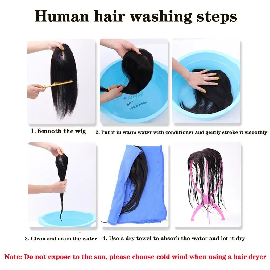 JINKAILI Hand-woven Full Human Hair Wigs With Bangs Simulation Scalp Top Head Toupee Clip-In Hair Extensions For Women
JINKAILI Hand-woven Full Human Hair Wigs With Bangs Simulation Scalp Top Head Toupee Clip-In Hair Extensions For Women