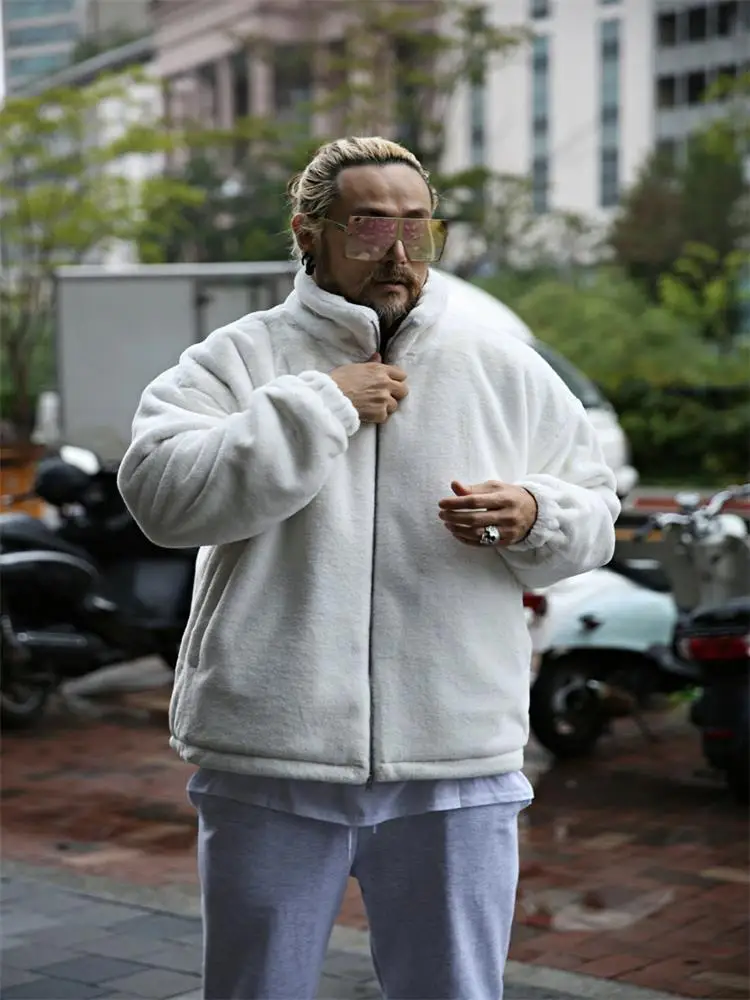 Men Jacket Jacket Autumn And Winter New Styles Add Thick Stand Collar Plush Leisure And Simple Versatile Loose Large Size Coat
Men Jacket Jacket Autumn And Winter New Styles Add Thick Stand Collar Plush Leisure And Simple Versatile Loose Large Size Coat