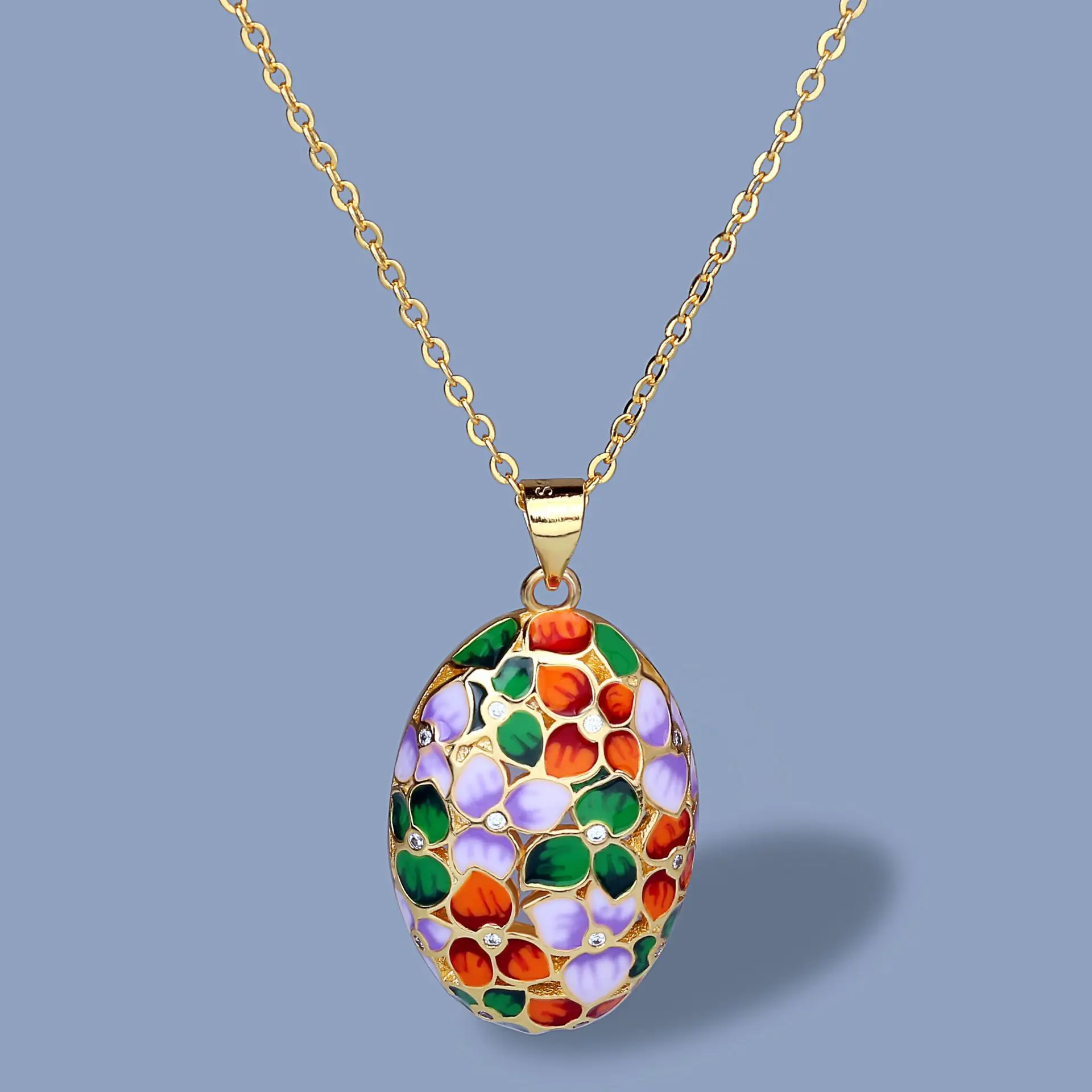 Fashion Colorful Small Flowers Ladies Necklace Colorful Epoxy Handmade Enamel Yellow Gold Ladie Jewelry Pendant Sweater Chain
Fashion Colorful Small Flowers Ladies Necklace Colorful Epoxy Handmade Enamel Yellow Gold Ladie Jewelry Pendant Sweater Chain