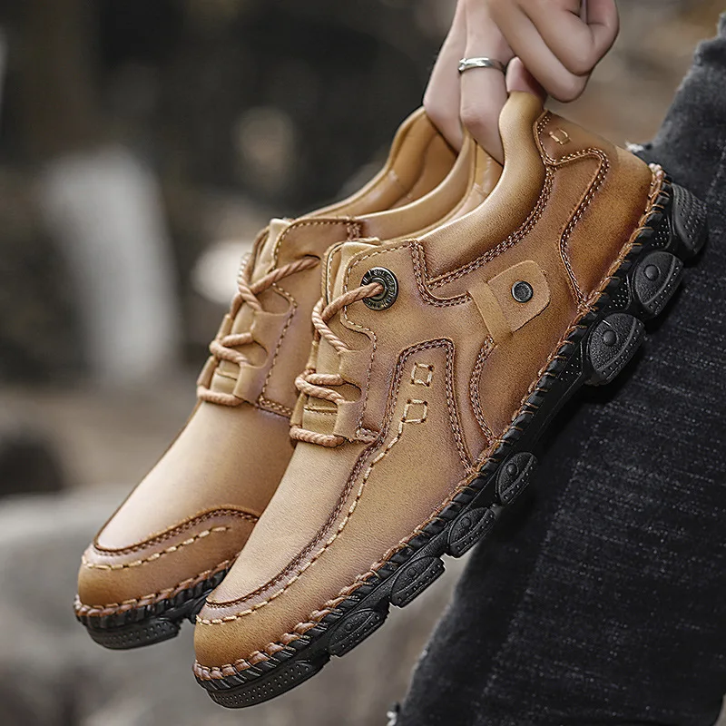 Size 38-48 Fashion Handmade Brand Genuine Leather Men Flats Soft Leather Men Male Moccasins High Quality Men Shoes Casual
Size 38-48 Fashion Handmade Brand Genuine Leather Men Flats Soft Leather Men Male Moccasins High Quality Men Shoes Casual