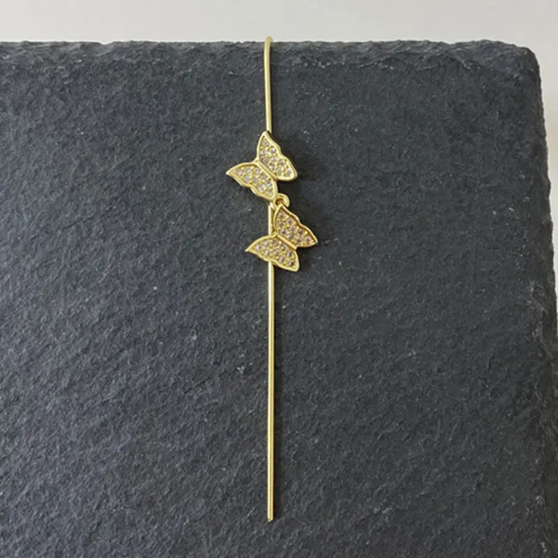 Cubic Zirconia Butterfly Hanging Earrings Hooks Fashion Yellow Gold Color Wedding Earrings for Women Girls Party Jewelry Gifts
Cubic Zirconia Butterfly Hanging Earrings Hooks Fashion Yellow Gold Color Wedding Earrings for Women Girls Party Jewelry Gifts