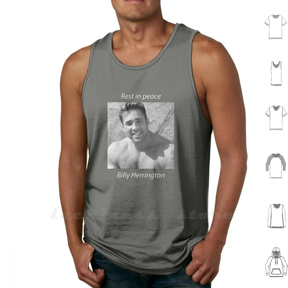 В покое херрингтон на бретелях без рукавов с топ жилет из хлопка в Rip Gachi Billy Herrington