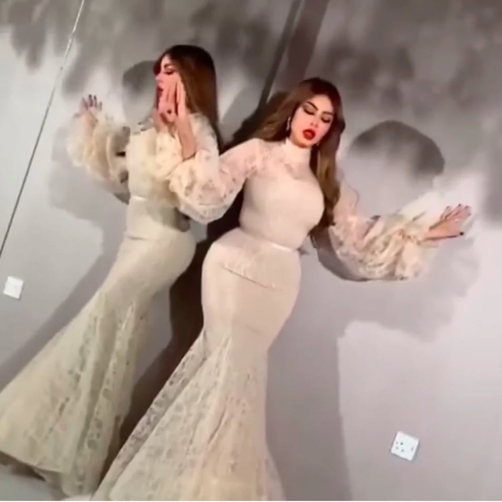 lace prom dresses 2020 high neck long sleeve mermaid white evening dresses formal dresses arabic party dresses
lace prom dresses 2020 high neck long sleeve mermaid white evening dresses formal dresses arabic party dresses