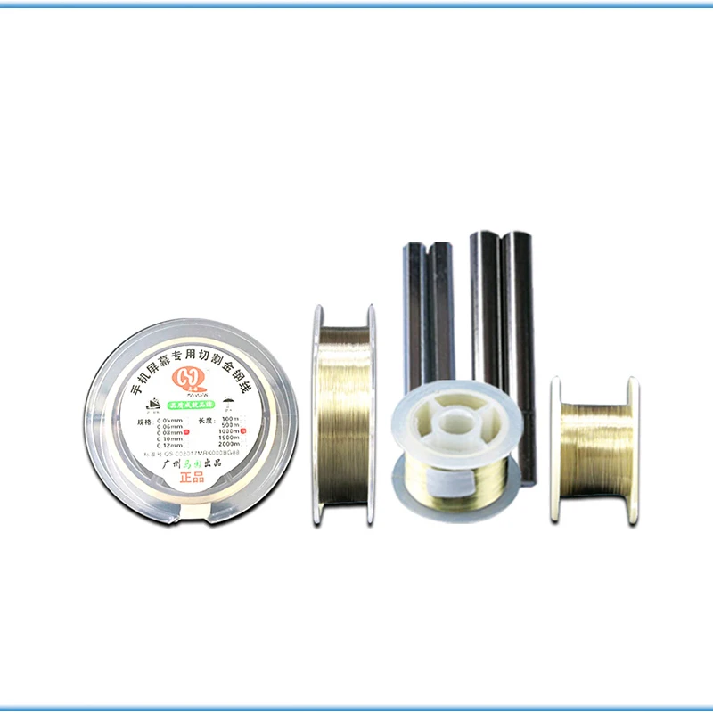 005 0.06 0.08mm Mobile Screen High Hardness Special gol Wire Cutting Line LCD Screen Separation 100M 500M 1000M
005 0.06 0.08mm Mobile Screen High Hardness Special gol Wire Cutting Line LCD Screen Separation 100M 500M 1000M