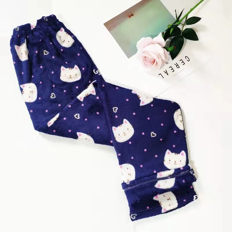 Winter Women's Plush Pajama Pants Warm Home Pants Loose Comfortable Elastic Waist Cute Cartoon
Winter Women's Plush Pajama Pants Warm Home Pants Loose Comfortable Elastic Waist Cute Cartoon