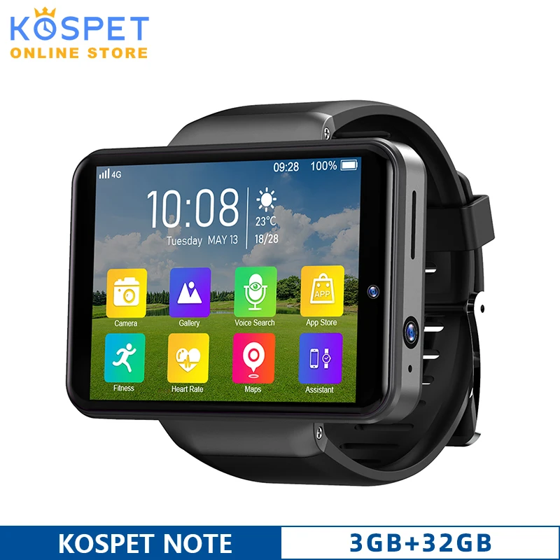 Фото KOSPET NOTE 4G Android Смарт часы телефон для мужчин 3 Гб оперативной памяти 32 встроенной