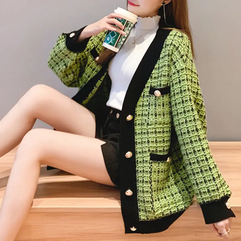 Loose New Sweater Cardigan Women's Knitting Jacket
Loose New Sweater Cardigan Women's Knitting Jacket