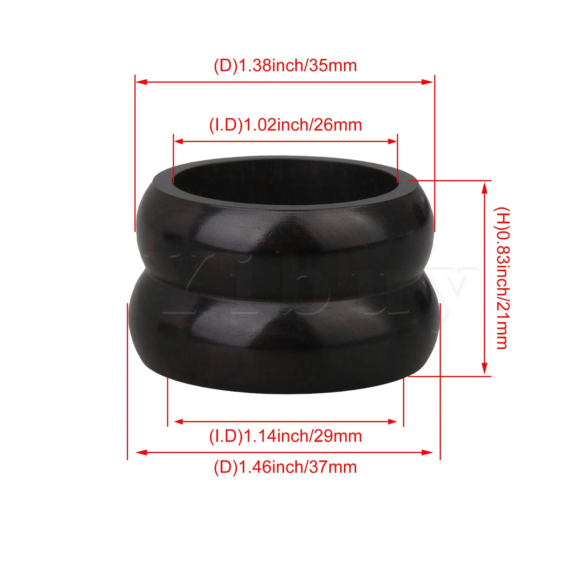 Yibuy Ebony Mouthpiece Clamp 29x26mm for Alto Saxophone Bakelite Mouthpieces
Yibuy Ebony Mouthpiece Clamp 29x26mm for Alto Saxophone Bakelite Mouthpieces