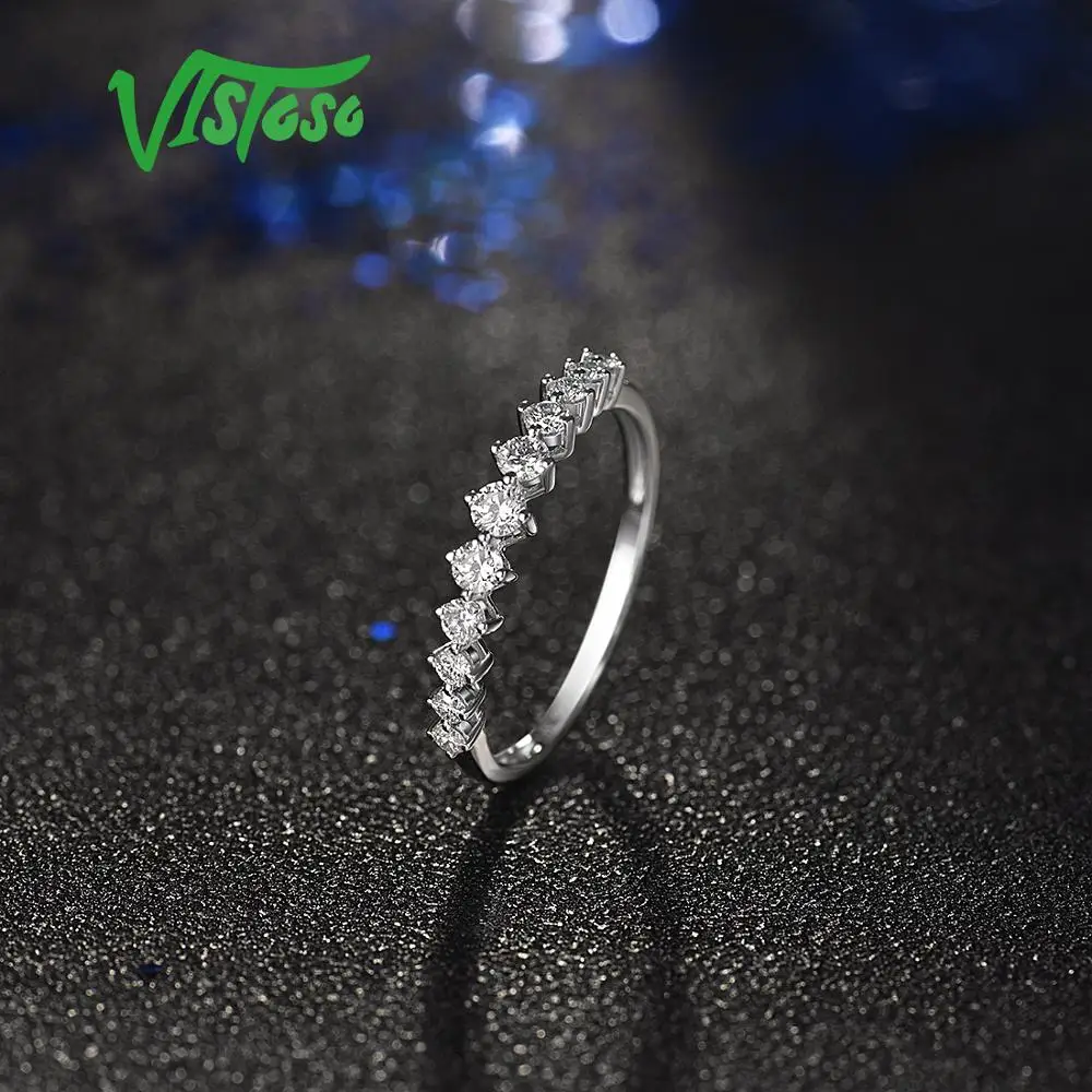VISTOSO Gold Rings For Women Genuine 14K 585 White Gold Ring Sparkling Diamond Promise Engagement Rings Anniversary Fine Jewelry
VISTOSO Gold Rings For Women Genuine 14K 585 White Gold Ring Sparkling Diamond Promise Engagement Rings Anniversary Fine Jewelry