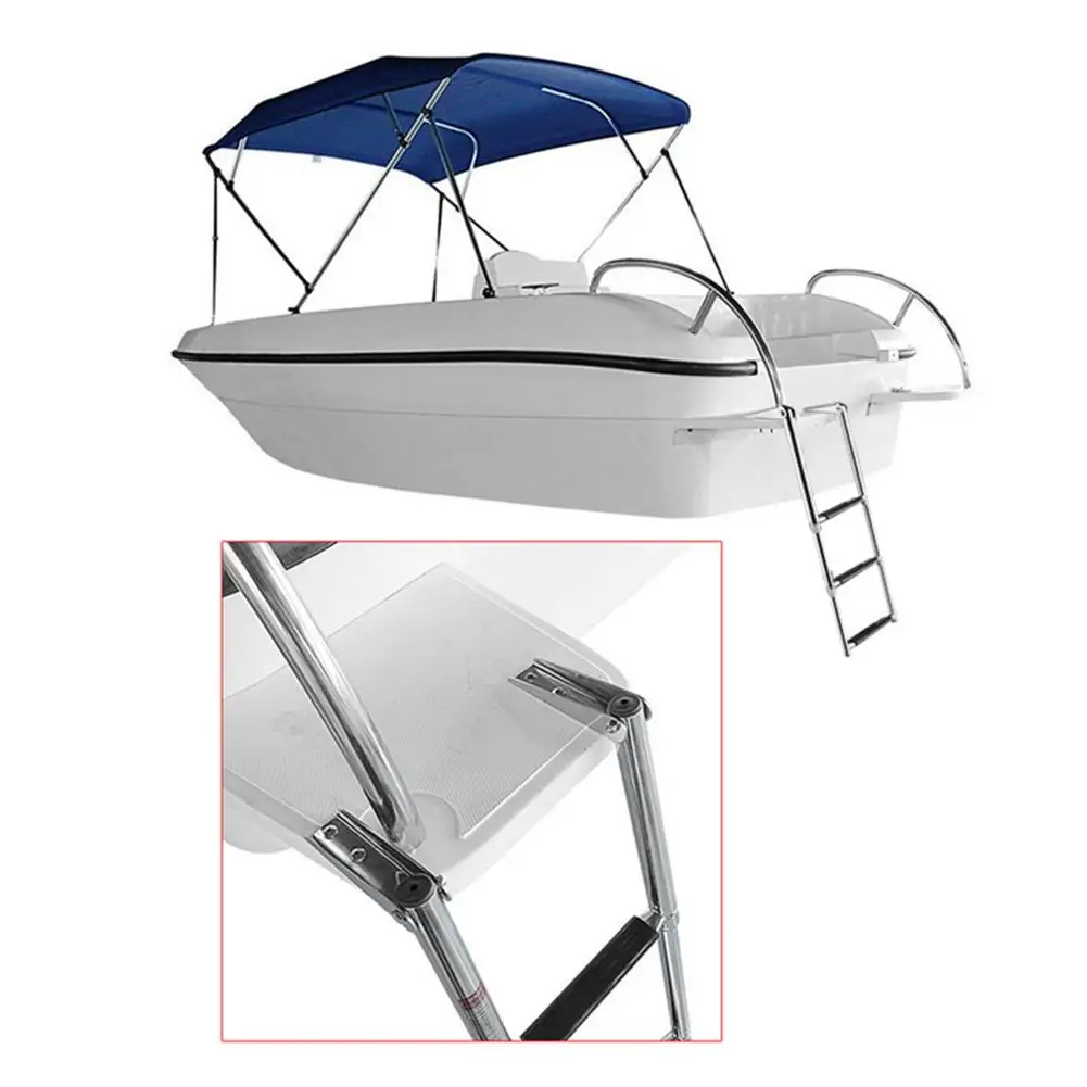 Foldable Marine Launch Ladder 304 Stainless Steel Anti-corrosion Telescopic Boat Ladder Swim Pool Stairs Flight Easy to Install
Foldable Marine Launch Ladder 304 Stainless Steel Anti-corrosion Telescopic Boat Ladder Swim Pool Stairs Flight Easy to Install