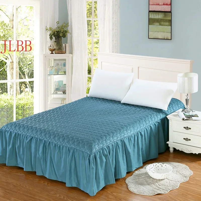 Thicken quilted bedskirt 100% cotton elastic bedspread with ruffle 180*200 bed fitted sheet pastoral home bedding bed cover 1pc
Thicken quilted bedskirt 100% cotton elastic bedspread with ruffle 180*200 bed fitted sheet pastoral home bedding bed cover 1pc