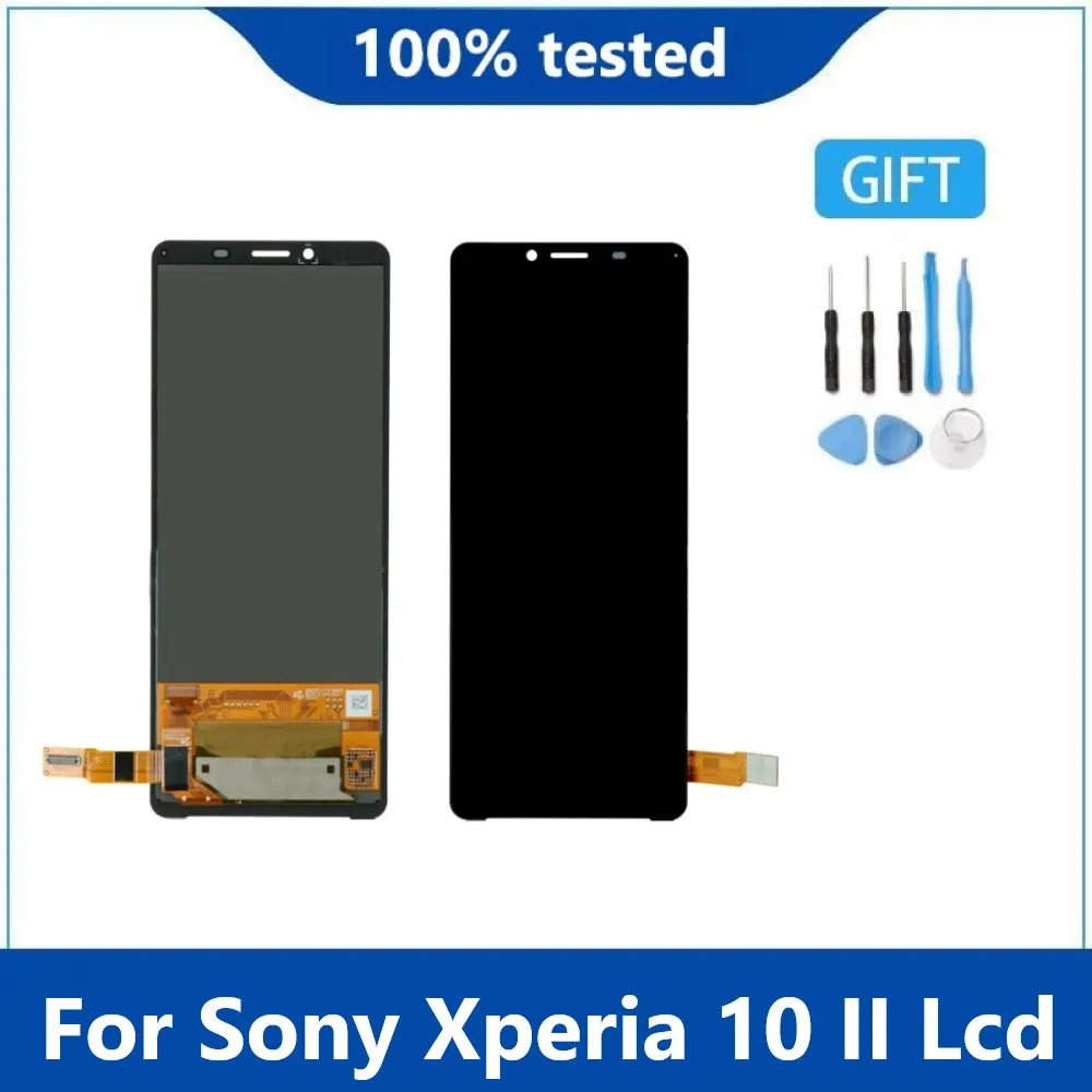 

Оригинальный Oled-дисплей для Sony Xperia 10 II, ЖК-экран XQ-AU51, дигитайзер в сборе, замена для Sony X10 II LCD