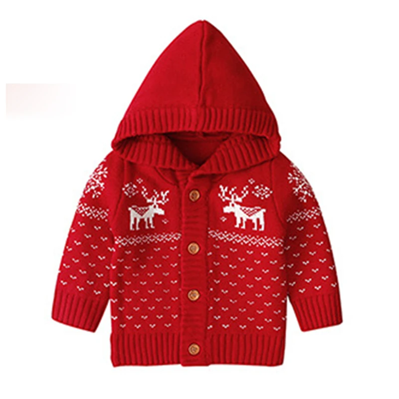 Рождественская Одежда для маленьких мальчиков и девочек детская куртка с