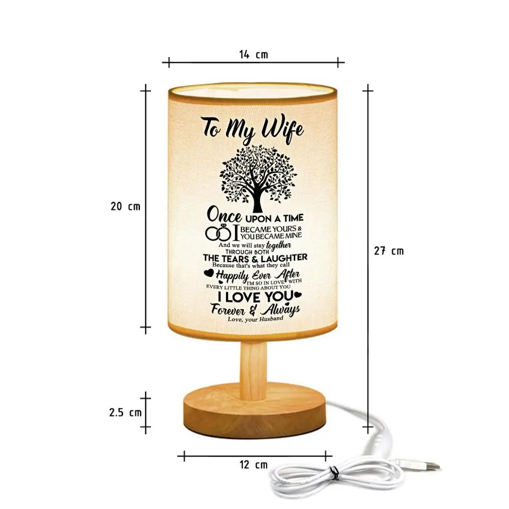 To My Wife Wood Table Lamp Modern Living Room Bedroom Bedside Lamp Night Light Warm White Gift Wood Table Lamp
To My Wife Wood Table Lamp Modern Living Room Bedroom Bedside Lamp Night Light Warm White Gift Wood Table Lamp