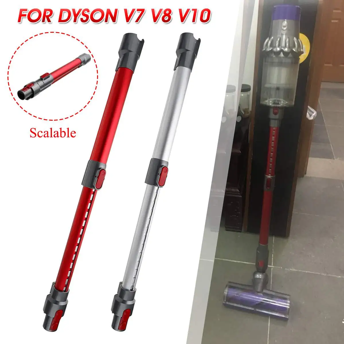 Удлинитель для пылесоса Dyson V7 V8 V10, домашняя ручная трубка, телескопический удлинитель, удлинитель, трубка, красный/белый
Удлинитель для пылесоса Dyson V7 V8 V10, домашняя ручная трубка, телескопический удлинитель, удлинитель, трубка, красный/белый