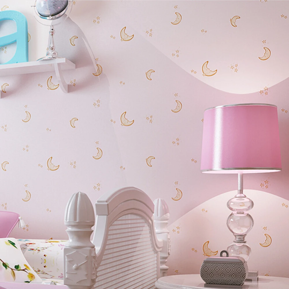 Cute DIY Star Moon Wallpaper Mural Non-woven Wallpapers Wall Sticker For Living Room Bedroom TV Sofa Background Wall Covering
Cute DIY Star Moon Wallpaper Mural Non-woven Wallpapers Wall Sticker For Living Room Bedroom TV Sofa Background Wall Covering
