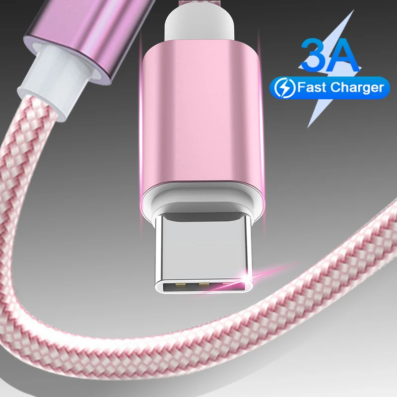 Micro USB Cable 3A Nylon Fast Charging USB Type C Charger Data Cord Mobile Phone Wire For iPhone 12 Pro Max Xiaomi 11 Huawei P40
Micro USB Cable 3A Nylon Fast Charging USB Type C Charger Data Cord Mobile Phone Wire For iPhone 12 Pro Max Xiaomi 11 Huawei P40