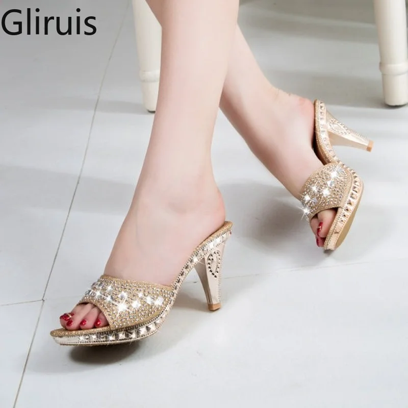 Spike Heels Women Pumps Sexy High Heels Women Crystal Party Women Shoes Gold Open Toe Ladies Shoes Stripper Heels
Spike Heels Women Pumps Sexy High Heels Women Crystal Party Women Shoes Gold Open Toe Ladies Shoes Stripper Heels