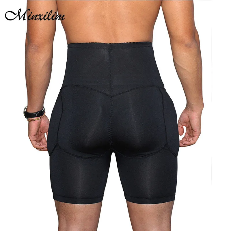 Minxilim Men Butt Pads Lift High Waist Tummy Shapers Slimmer Body Shaper Control Panties Firm Belly Girdle Panty |
