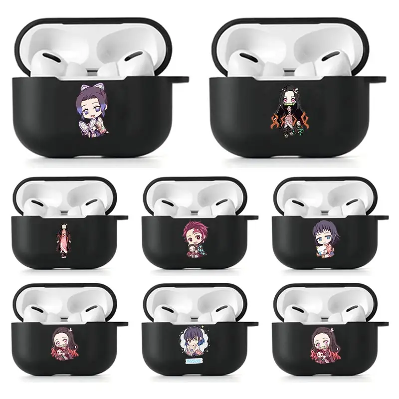Earphone Case For Apple Airpods Pro Soft Silicone Wireless Bluetooth Headphone Protective Cover Anime Demon Slayer 
Earphone Case For Apple Airpods Pro Soft Silicone Wireless Bluetooth Headphone Protective Cover Anime Demon Slayer