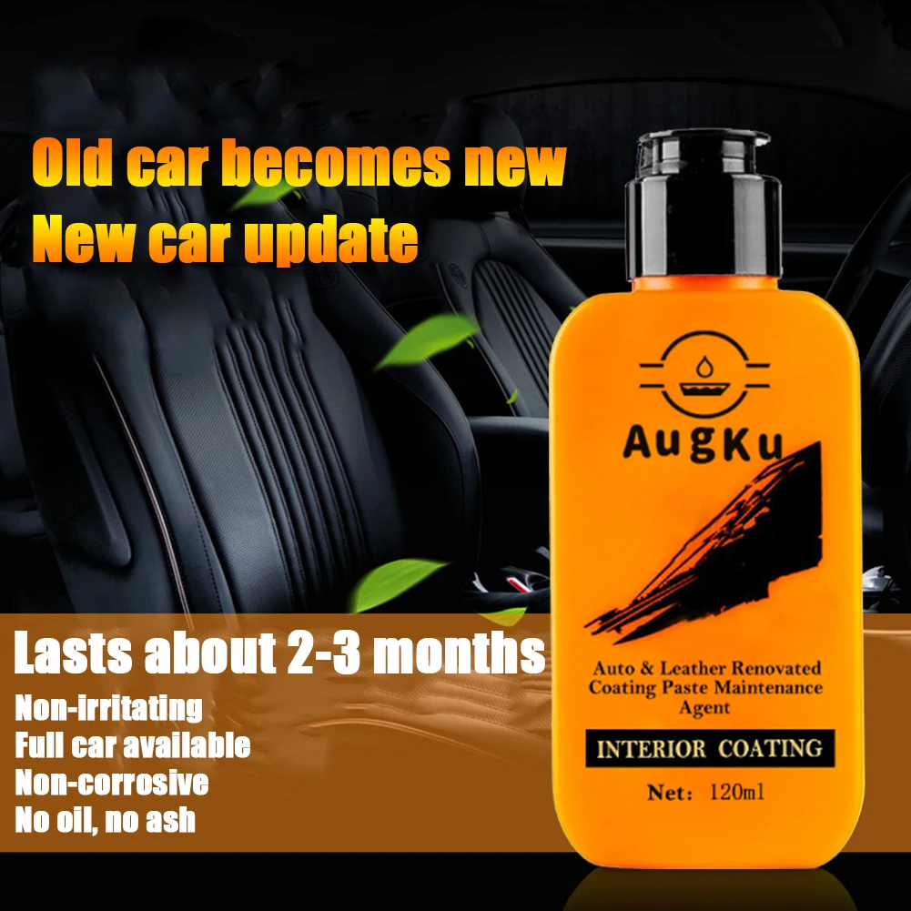 120ml Renovated Coating Paste Car Leather Coating Paste Coat Sofa Maintenance Agent Car Interior Coating Agent Care Accessories
120ml Renovated Coating Paste Car Leather Coating Paste Coat Sofa Maintenance Agent Car Interior Coating Agent Care Accessories