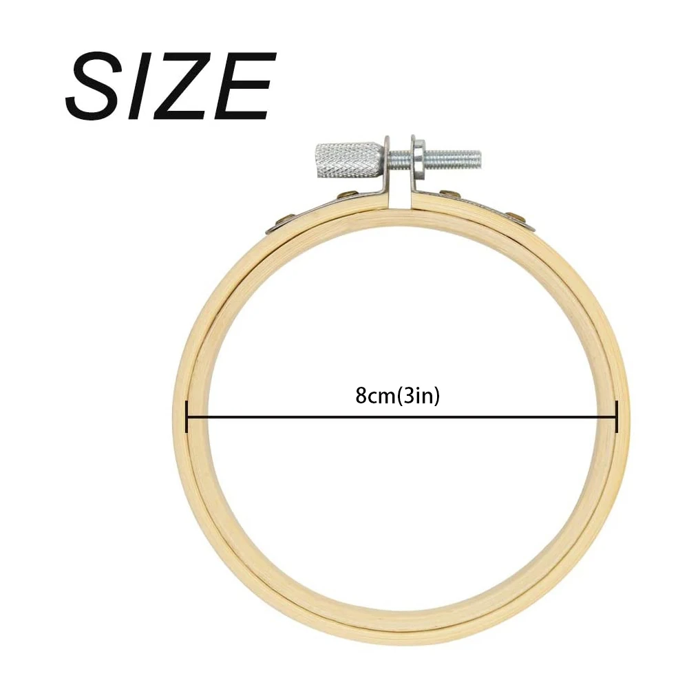 12pcs 8cm Embroidery Hoop Tool Wooden Bamboo Frame Hoop Ring Circle Round Loop Shed DIY Hand Craft Sewing Needwork Accessories
12pcs 8cm Embroidery Hoop Tool Wooden Bamboo Frame Hoop Ring Circle Round Loop Shed DIY Hand Craft Sewing Needwork Accessories