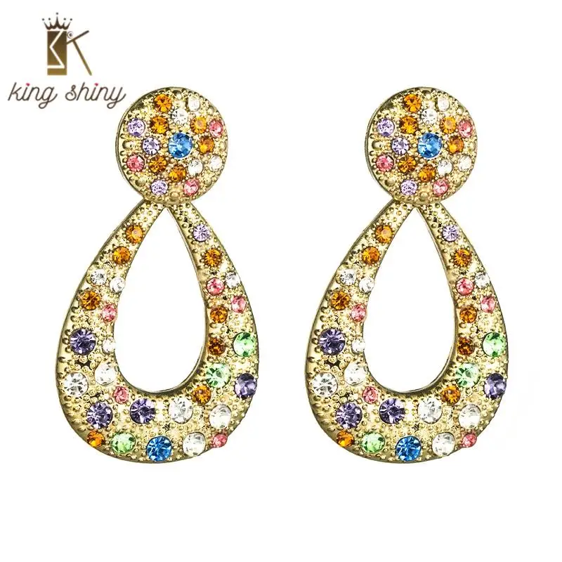 Za Brand Multi Color Rhinestone Dangle Earrings for Woman Elegant Geometric Water Drop Shape Drop Earring Girl Party Ear Jewelry
Za Brand Multi Color Rhinestone Dangle Earrings for Woman Elegant Geometric Water Drop Shape Drop Earring Girl Party Ear Jewelry