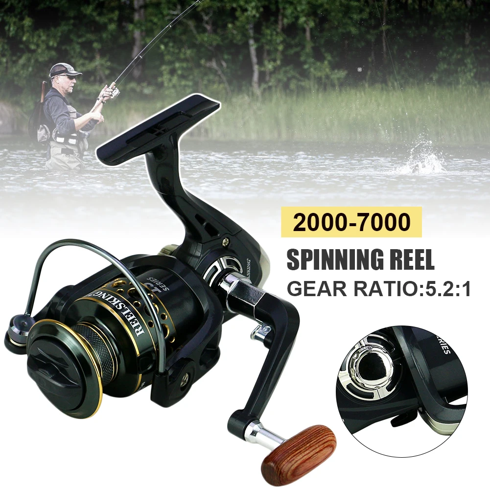 1PCS Fishing Spinning Reel KB2000-7000 Metal Spool Saltwater Carp Fishing Reel Left/Right Rocker Arm Wooden Grip Fishing Wheels
1PCS Fishing Spinning Reel KB2000-7000 Metal Spool Saltwater Carp Fishing Reel Left/Right Rocker Arm Wooden Grip Fishing Wheels