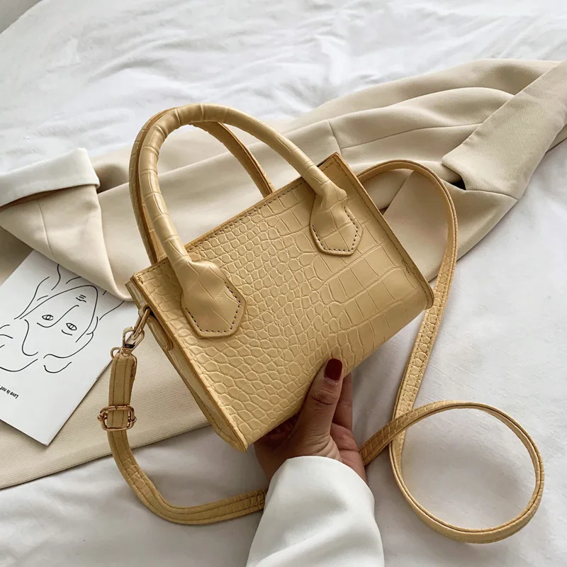 Classic Texture Vintage Alligator Leather Shoulder Bags Delicate Creative Design Women Pure Small Totes Crossbody Handbag
Classic Texture Vintage Alligator Leather Shoulder Bags Delicate Creative Design Women Pure Small Totes Crossbody Handbag