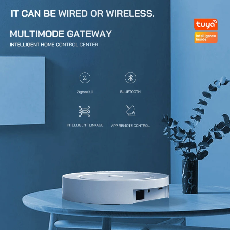 Tuya Smart ZigBee multi-mode gateway hub WiFi/Bluetooth/Zigbee three-in-one home intelligent bridge APP remote control
Tuya Smart ZigBee multi-mode gateway hub WiFi/Bluetooth/Zigbee three-in-one home intelligent bridge APP remote control