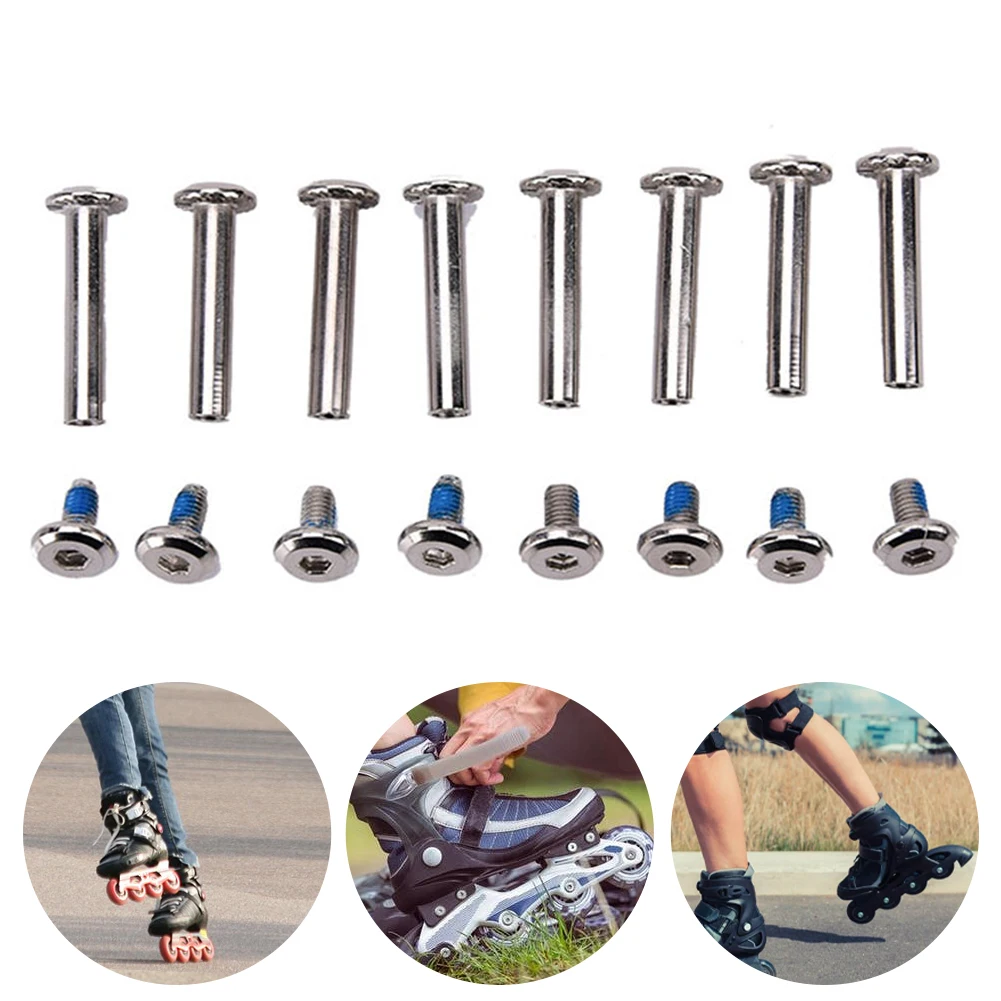 10pcs Inline Skate Bolt Replacement Part Universal Fitting Easy Install Wheel Axle Iron Galvanized 30mm 36mm Roller Skating
10pcs Inline Skate Bolt Replacement Part Universal Fitting Easy Install Wheel Axle Iron Galvanized 30mm 36mm Roller Skating
