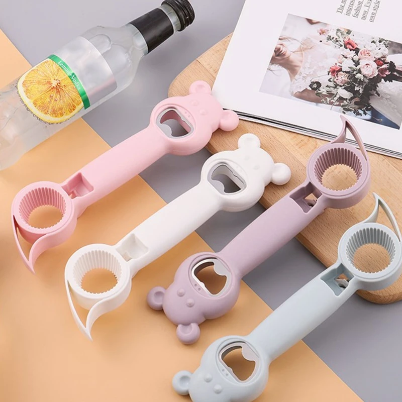 Manual Lid Remover Multifunctional Bottle Opener 4 in 1 Lid Seal Remover Durable Beer Opener Jars Corkscrew Kitchen Acce 
Manual Lid Remover Multifunctional Bottle Opener 4 in 1 Lid Seal Remover Durable Beer Opener Jars Corkscrew Kitchen Acce