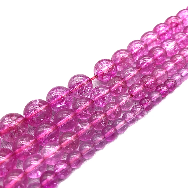 Natural Stone Rose Red Popcorn Crystal 6mm 8mm 10mm 12mm Round Loose Beads Fit DIY Necklace Beads For Jewelry Making 15"
Natural Stone Rose Red Popcorn Crystal 6mm 8mm 10mm 12mm Round Loose Beads Fit DIY Necklace Beads For Jewelry Making 15"