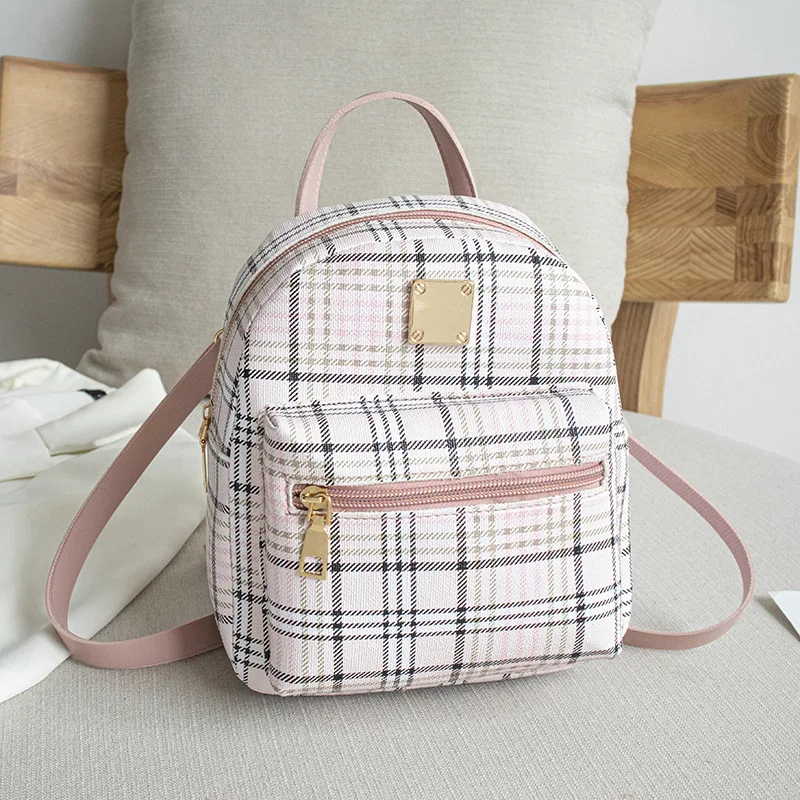 Mini Backpack Women Phone Bag For Teenage Girls Kids Multi-Function Small Bagpack Female Plaid Shoulder Ladies School Backpack
Mini Backpack Women Phone Bag For Teenage Girls Kids Multi-Function Small Bagpack Female Plaid Shoulder Ladies School Backpack