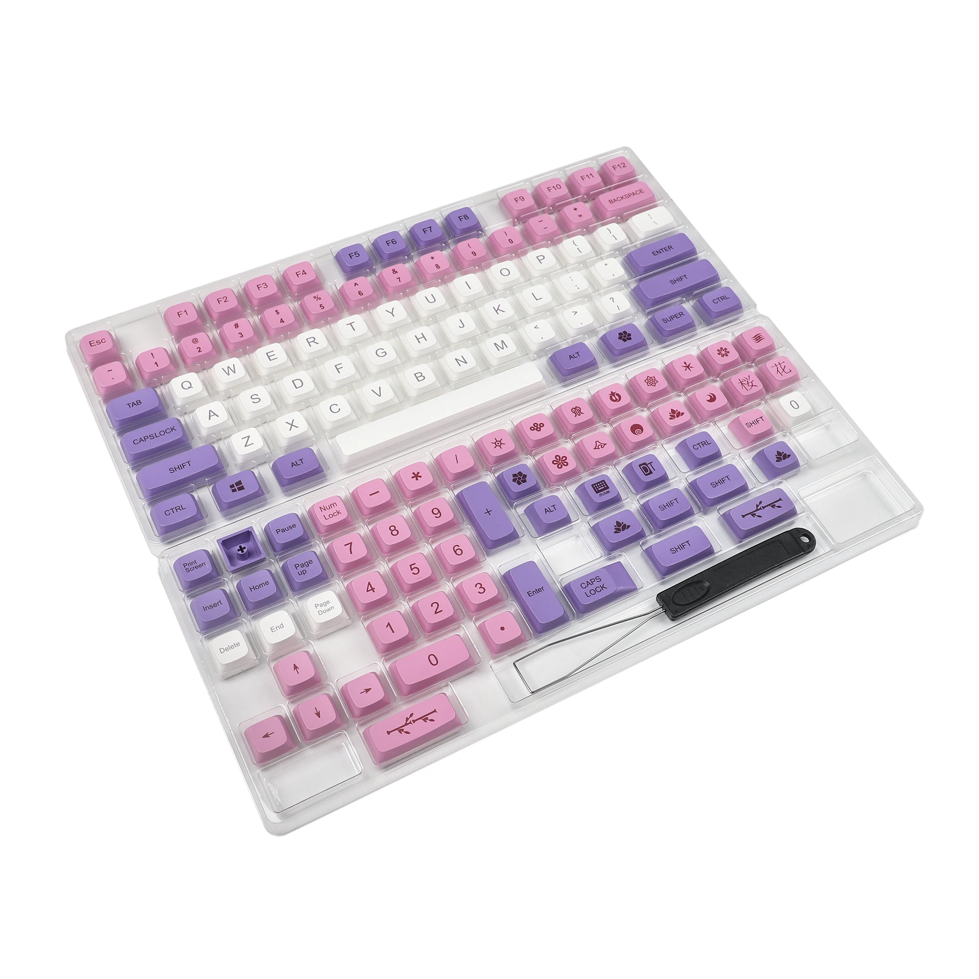 YMDK 134 Key Hana краситель Sub ZDA шариковая форма PBT Keycap подобный XDA для Клавиатура MX 104 87 61