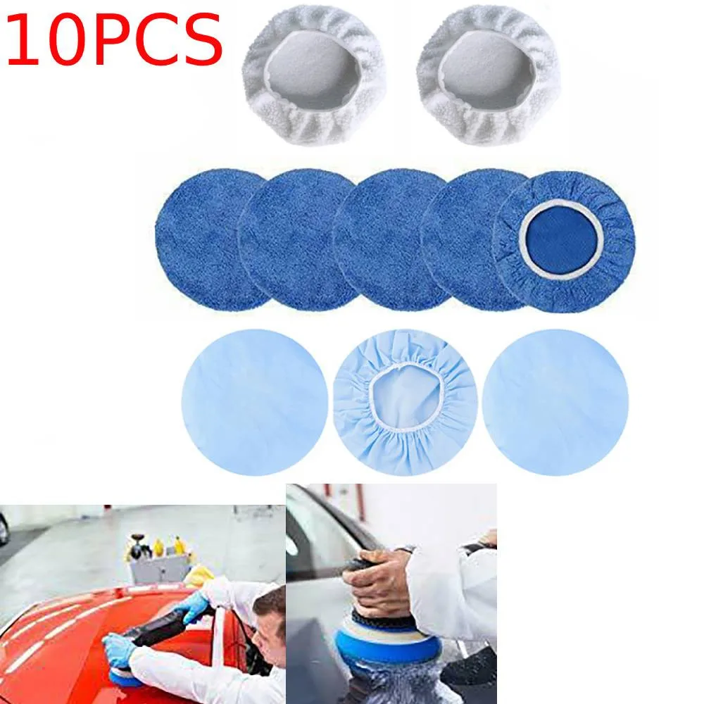 Blue + White 10PCS 9-10 Inch Polisher Pad Bonnet Orbital Car Buffing Polishing Pad Cover Polishing Pad
Blue + White 10PCS 9-10 Inch Polisher Pad Bonnet Orbital Car Buffing Polishing Pad Cover Polishing Pad