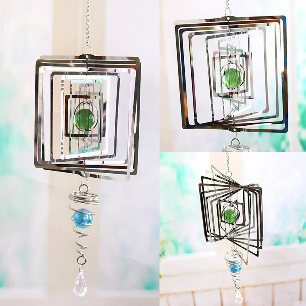3D Metal Hanging Wind Spinner/Wind Chime Twisting Garden Sculpture Decor Wind Chimes Can Be Used For Home Garden
3D Metal Hanging Wind Spinner/Wind Chime Twisting Garden Sculpture Decor Wind Chimes Can Be Used For Home Garden