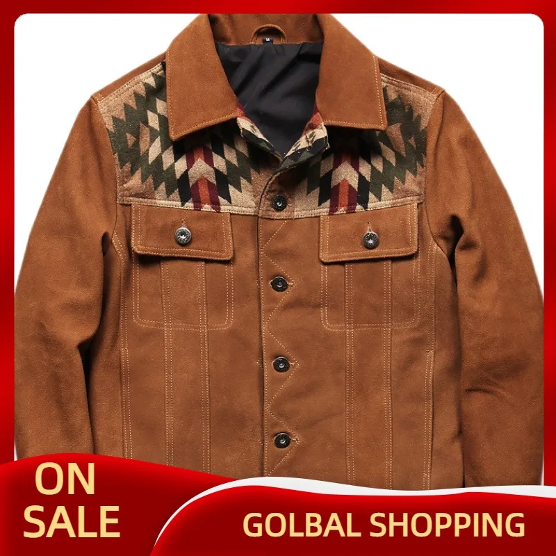 Мужская однобортная замшевая куртка, коричневая Повседневная приталенная куртка из натуральной коровьей замши, большие размеры 4XL, осень ...
Мужская однобортная замшевая куртка, коричневая Повседневная приталенная куртка из натуральной коровьей замши, большие размеры 4XL, осень ...