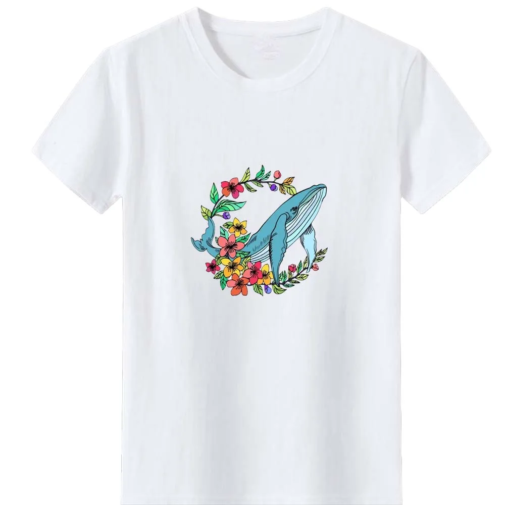 Garland Whale Pattern Tshirts Women Harajuku Fashion Personality Graphic Print T Shirt Woman Summer O-neck Short Sleeve Top
Garland Whale Pattern Tshirts Women Harajuku Fashion Personality Graphic Print T Shirt Woman Summer O-neck Short Sleeve Top