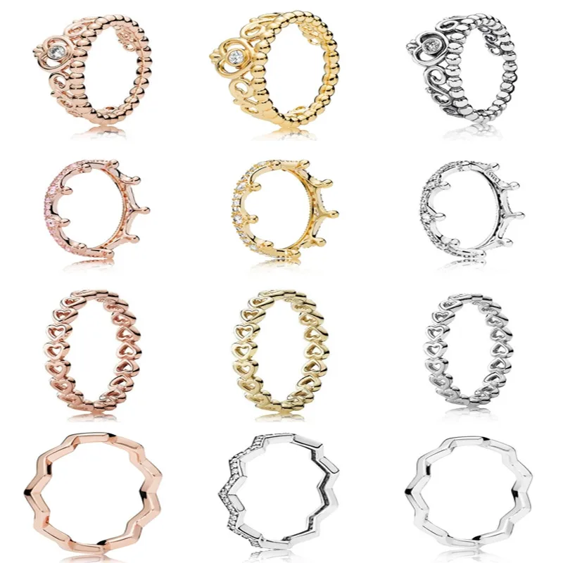 Original 925 Sterling Silver Clear Sparkling Crown Ring Princess Tiara Crown Ring For Women Wedding Party Fashion Jewelry
Original 925 Sterling Silver Clear Sparkling Crown Ring Princess Tiara Crown Ring For Women Wedding Party Fashion Jewelry