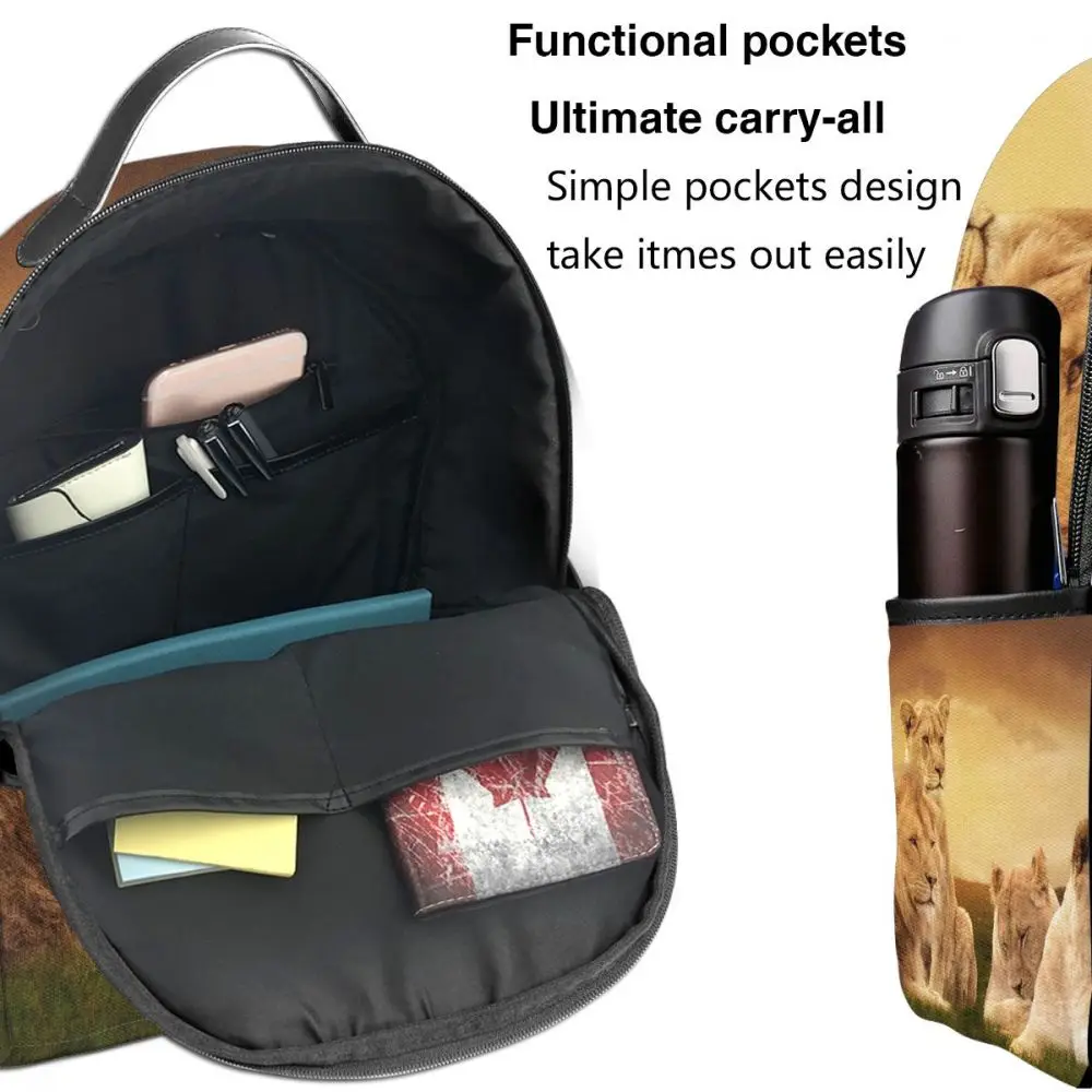 Animal African Lion Backpack Boy Girl School Bag for Teenager Student Shoulder Bag Travel Bag
Animal African Lion Backpack Boy Girl School Bag for Teenager Student Shoulder Bag Travel Bag