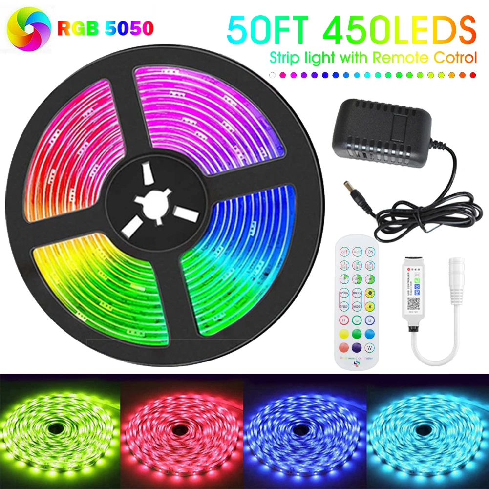 Bluetooth Usb Led Strips Lights Rgb 5050 Waterproof WIFI RGB Flexible Tape Led Ribbon 5M 10M 15M With Phone Timing APP Control
Bluetooth Usb Led Strips Lights Rgb 5050 Waterproof WIFI RGB Flexible Tape Led Ribbon 5M 10M 15M With Phone Timing APP Control
