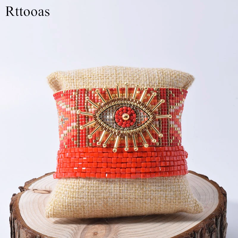 Rttooas Turkish Evil Eye Bracelet Luxury MIYUKI Handmade Charm Bracelets Set Fashion Woven Tassel Pulseras Mujer Moda 2020
Rttooas Turkish Evil Eye Bracelet Luxury MIYUKI Handmade Charm Bracelets Set Fashion Woven Tassel Pulseras Mujer Moda 2020