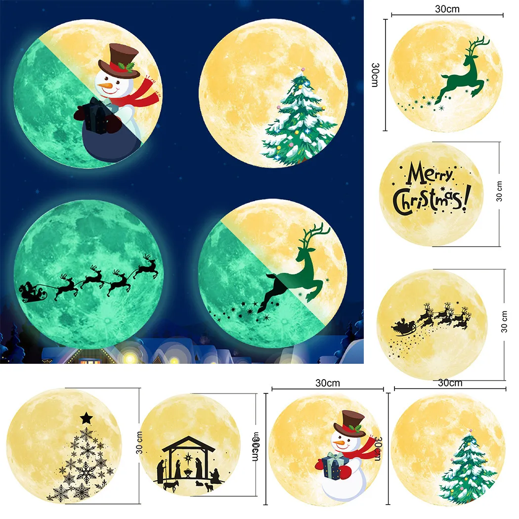 Round Christmas Dark Moon Wall Stickers Xmas Glowing Wall Decals Home Decor Christmas Party Decorations Wall Stickers Posters
Round Christmas Dark Moon Wall Stickers Xmas Glowing Wall Decals Home Decor Christmas Party Decorations Wall Stickers Posters